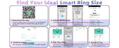 Fitness Tracker Ring for Men & Women